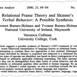 Barnes-Holmes et al. (2000)