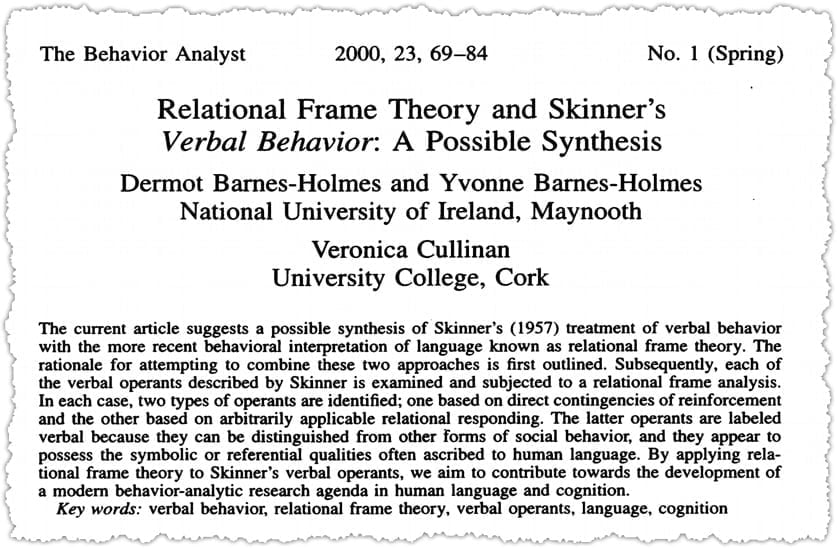 Barnes-Holmes et al. (2000)
