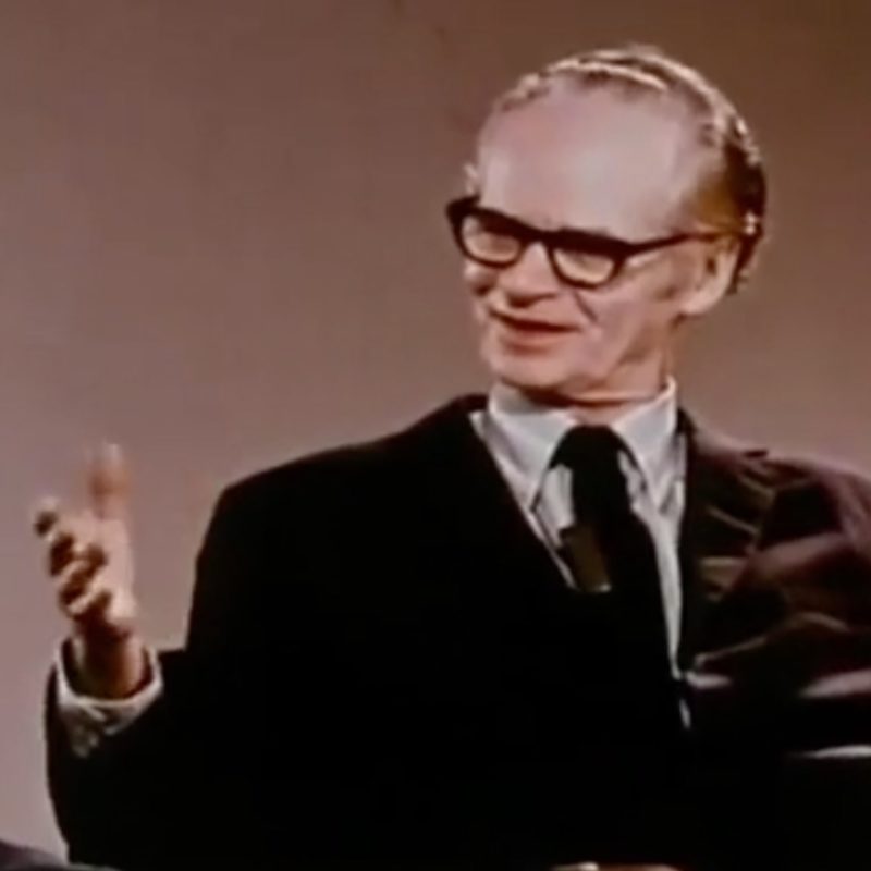 A photograph of B.F. Skinner