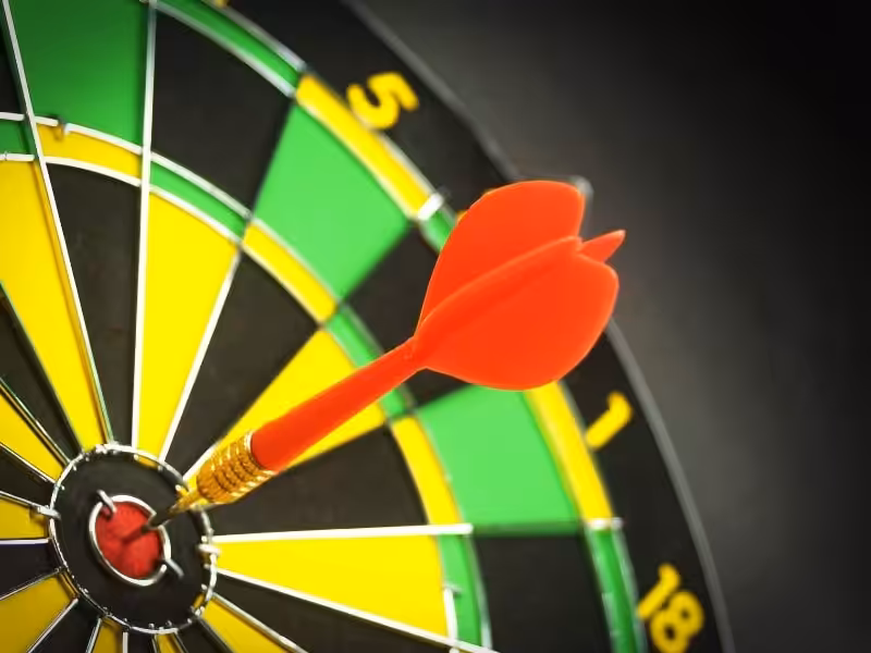 tep-0210-min Precision - A dart hitting the bullseye of a dartboard with accuracy.